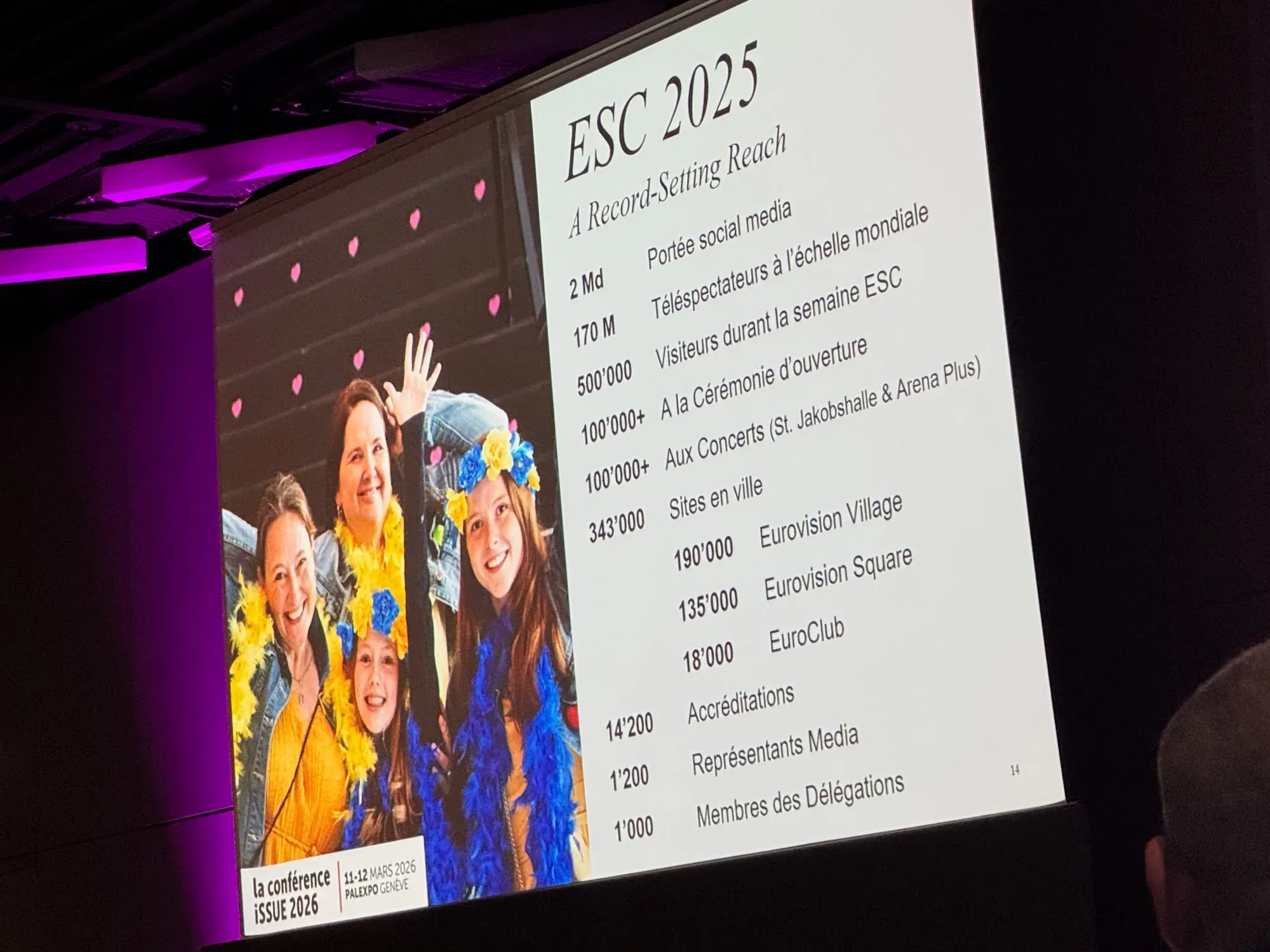 Presentation slide from the talk by Aurore Châtard, Head of Safety for Eurovision Basel 2025