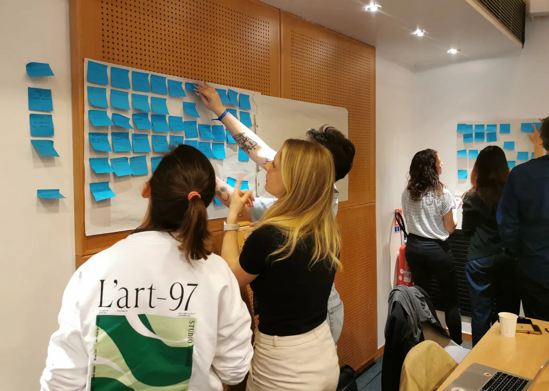 Systems modelling workshop, cartography table with object cards