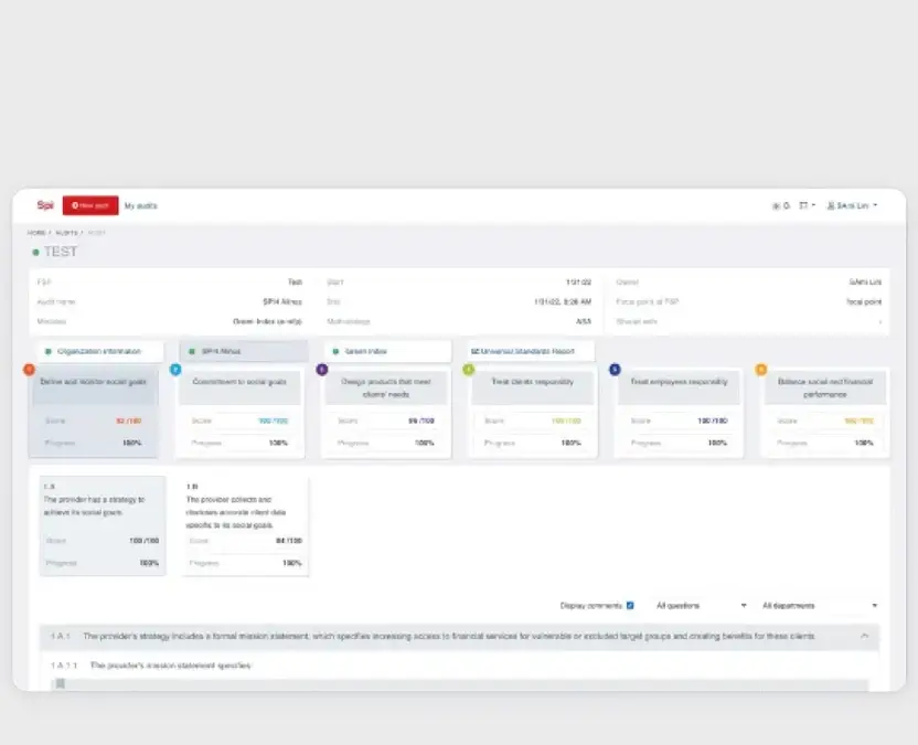 The audit platform before the redesign