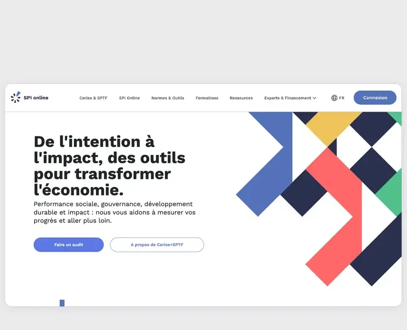 The graphic mockup of the showcase site after the redesign