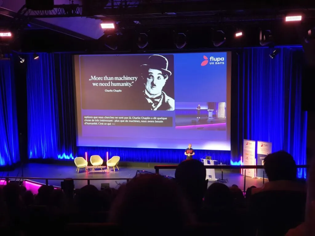 Thorsten Jonas on stage at UX Days 2025