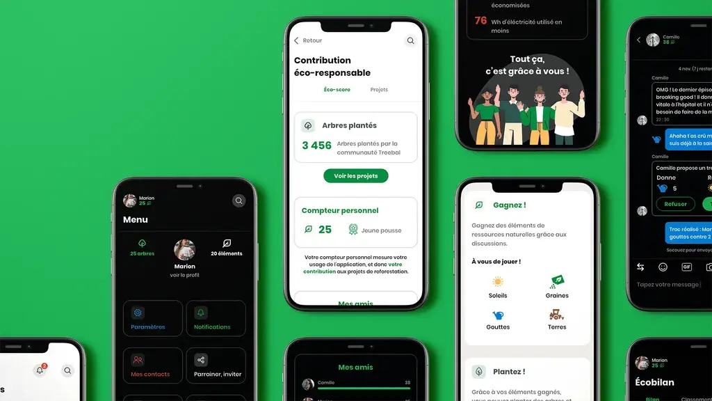 Treebal mobile app