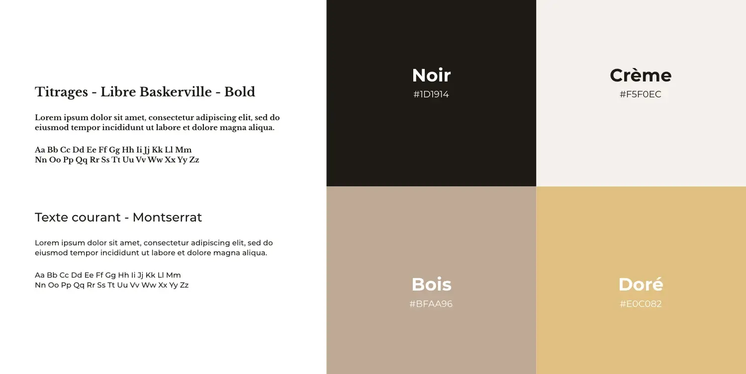 Typography and colours