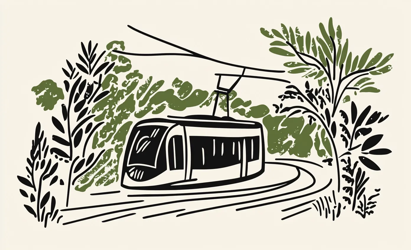 View of the Bordeaux tram