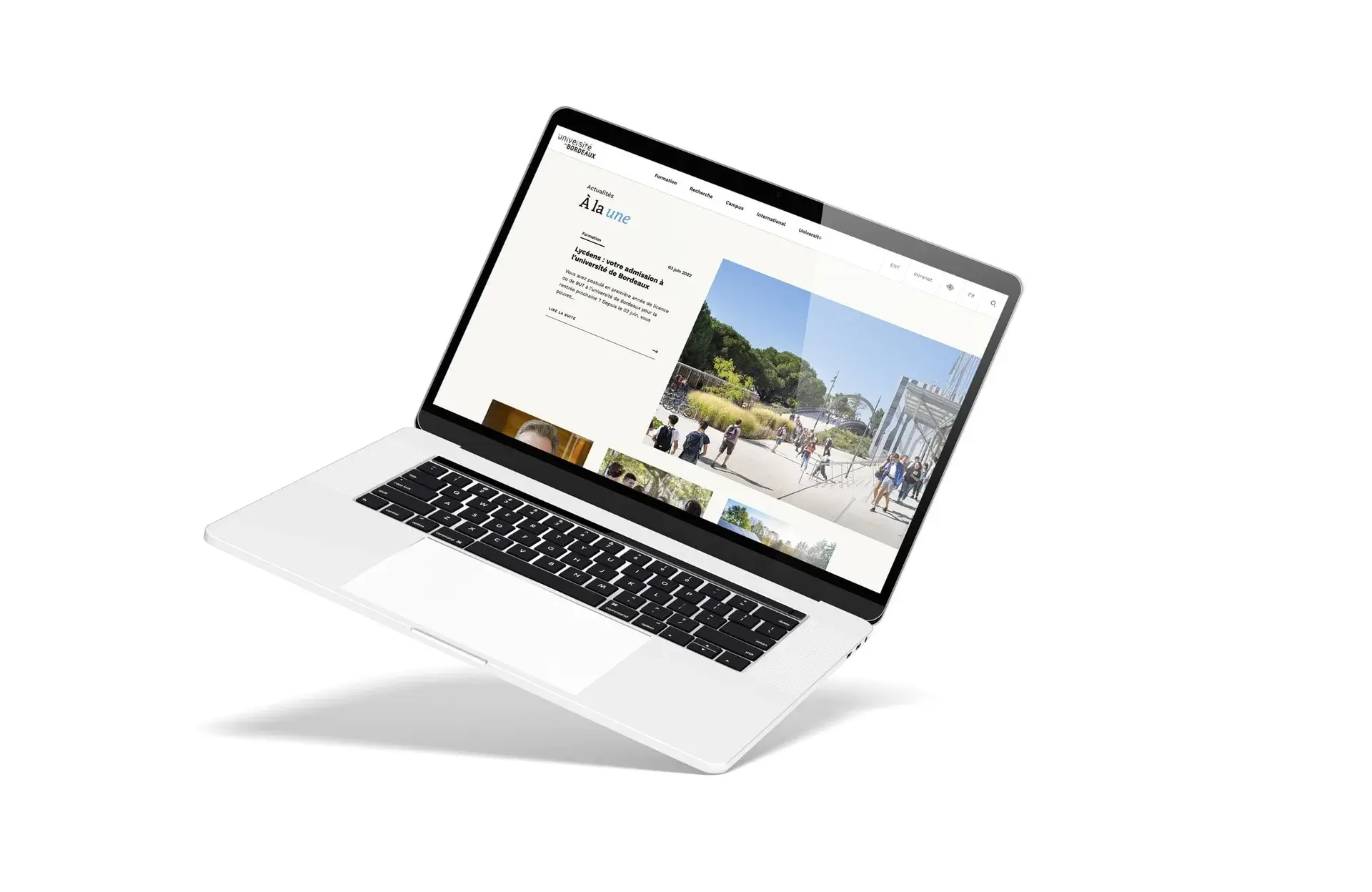 Visual-identity redesign of the website