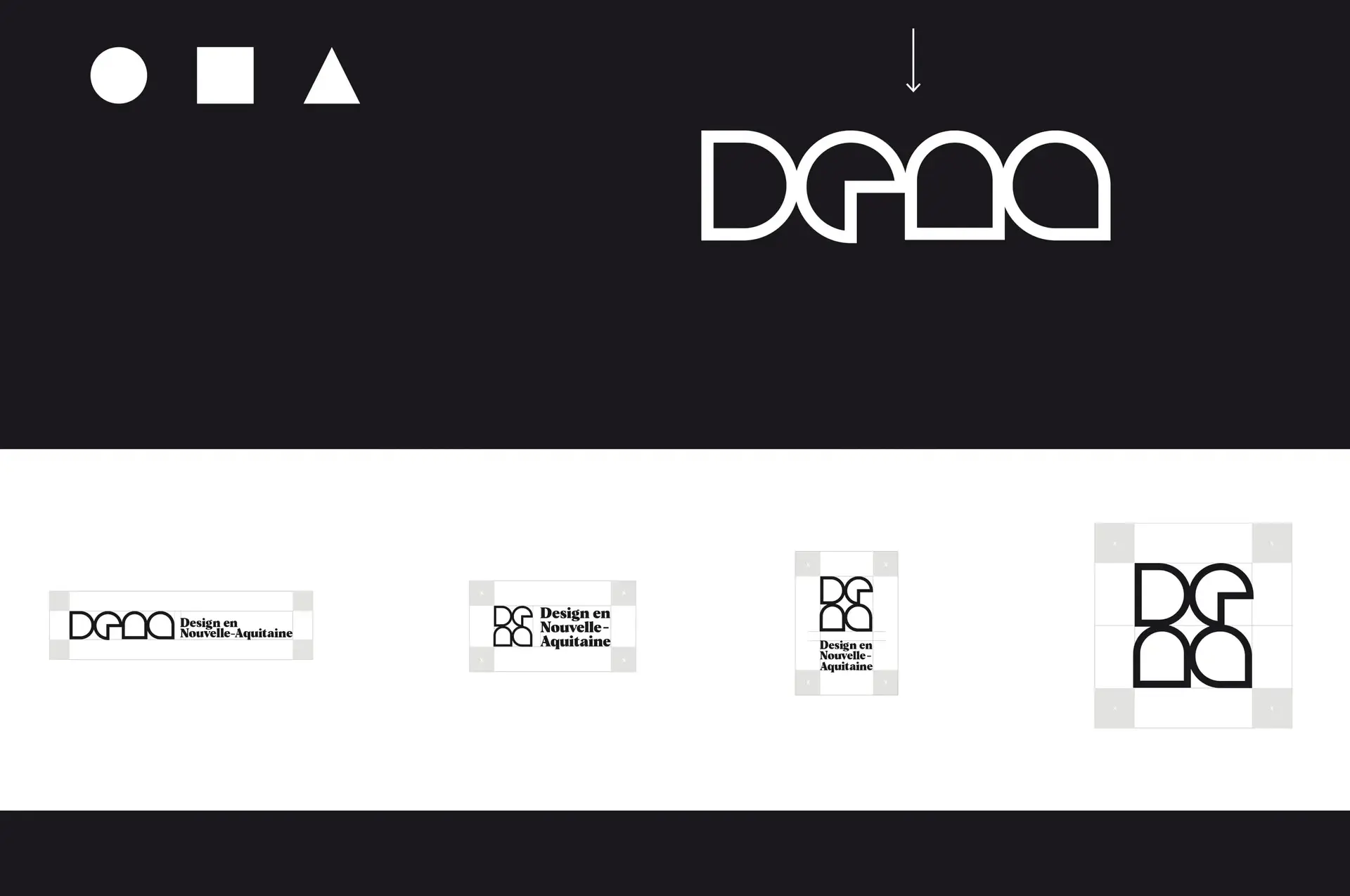 Visualisation of the logo construction