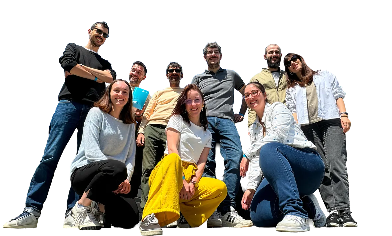 The Akiani team outdoors