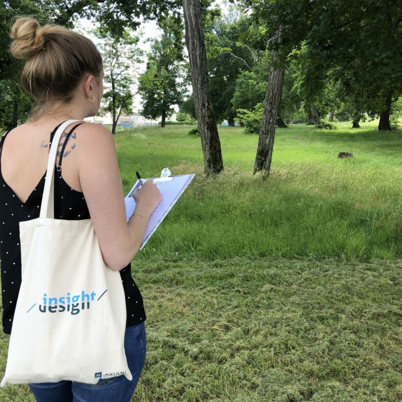 Etude terrain et observation des passants dans le parc