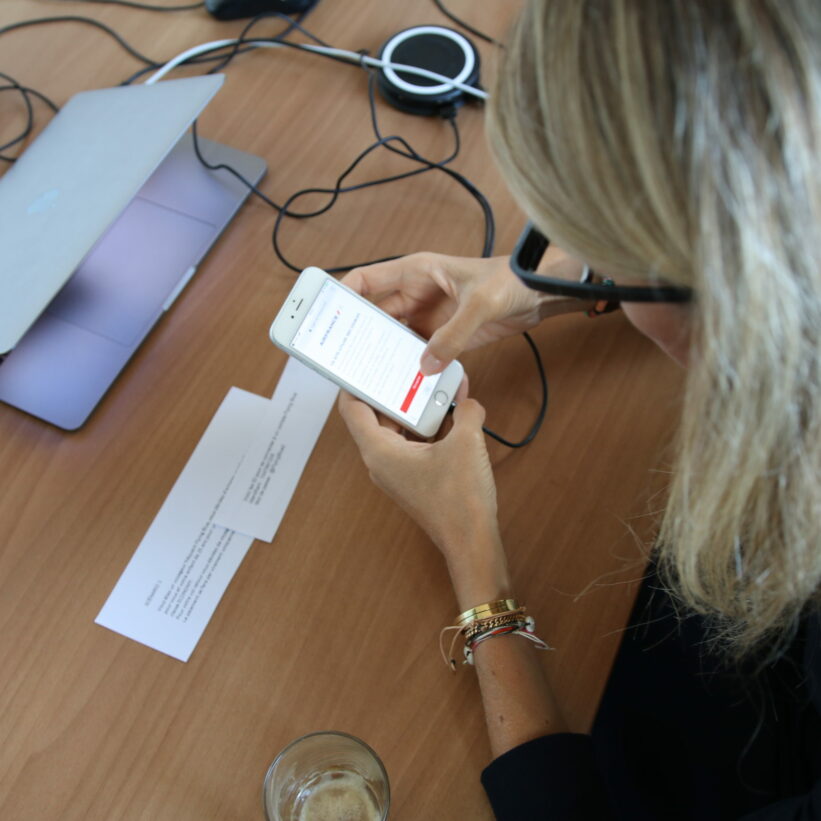 Test mobile avec Eye tracker