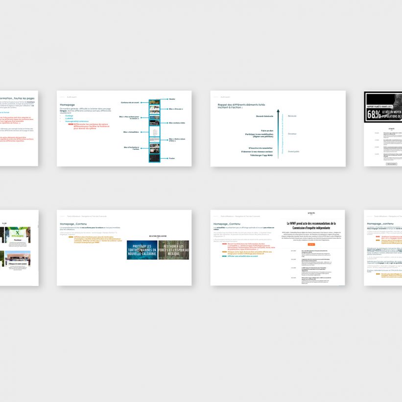 Slides d'un rapport d'audit expert