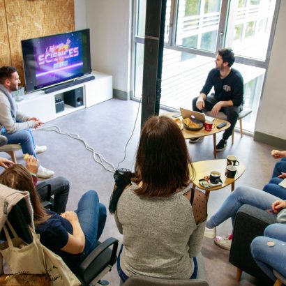 Toute l'équipe réunie pour un Science Breakfast