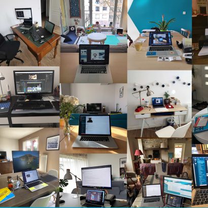 L'équipe Akiani en télétravail