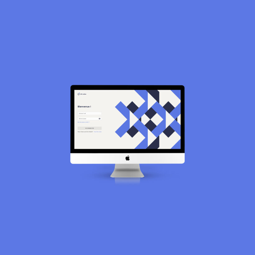 maquettes graphiques de l'ensemble des pages de la plateforme spi online