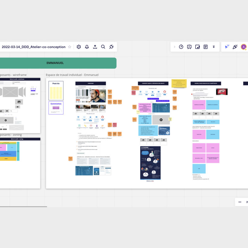 Refonte du portail du Défenseur des droits - Atelier de co-conception