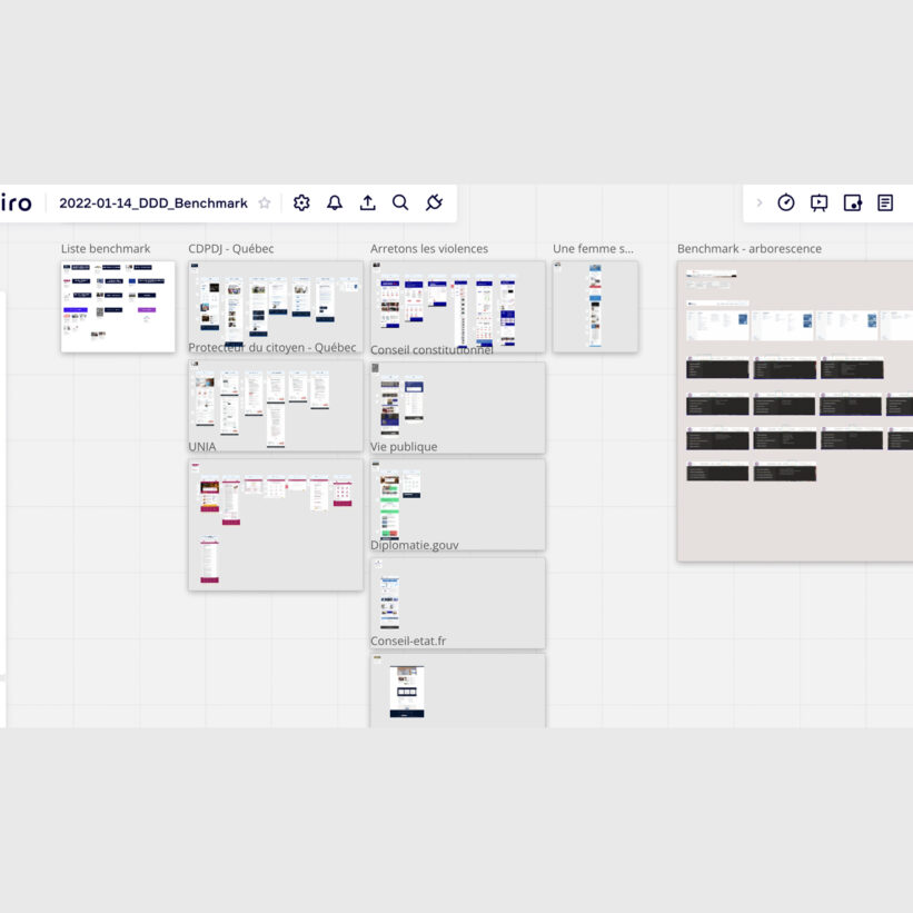 Refonte du portail du Défenseur des droits - Benchmark
