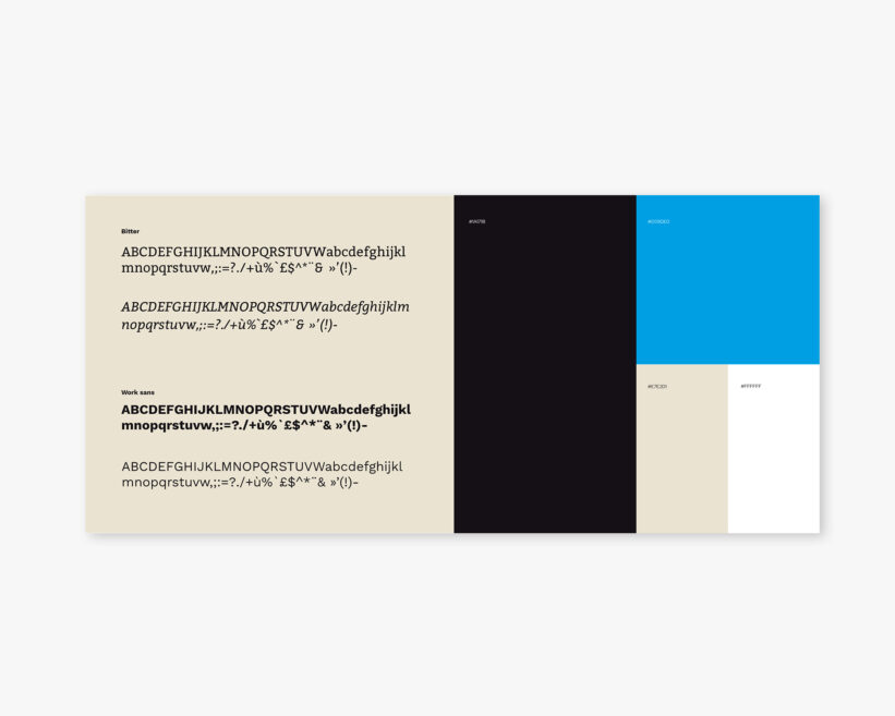 Exemple d'une charte graphique d'un site institutionnel