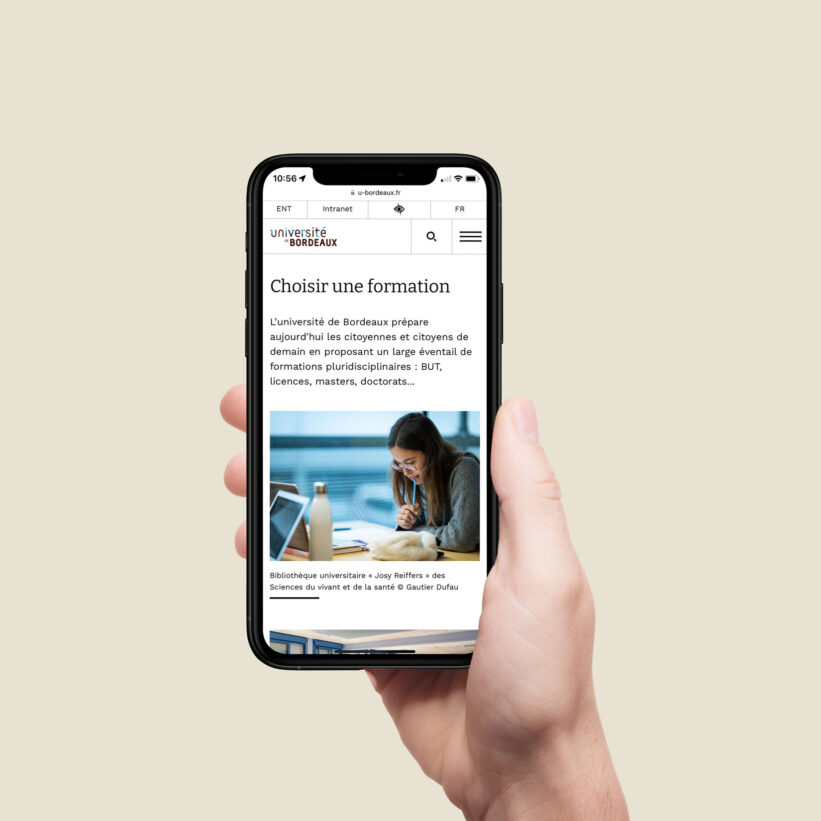 Maquettes graphiques en version mobile