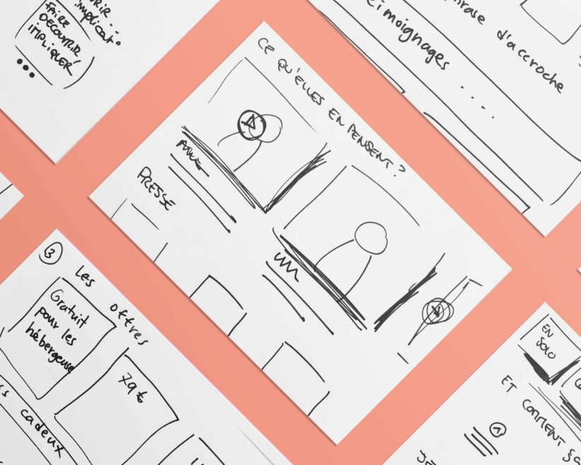 Sketchs papiers d'une communauté de voyage