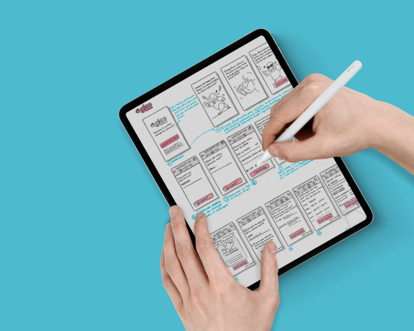 Storyboard dessin sur ipad