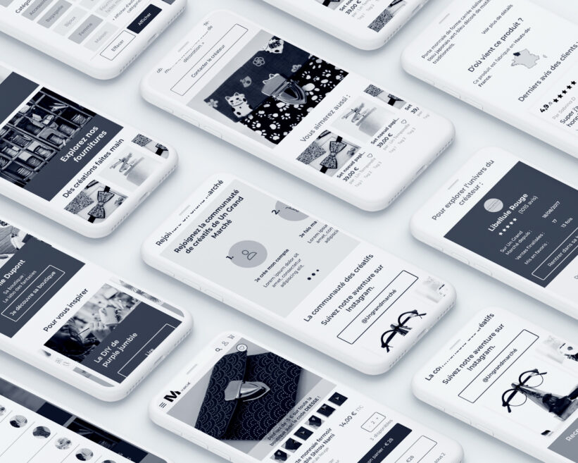 Wireframes responsive mobilz