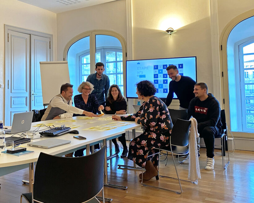 Design sprint atelier en présentiel