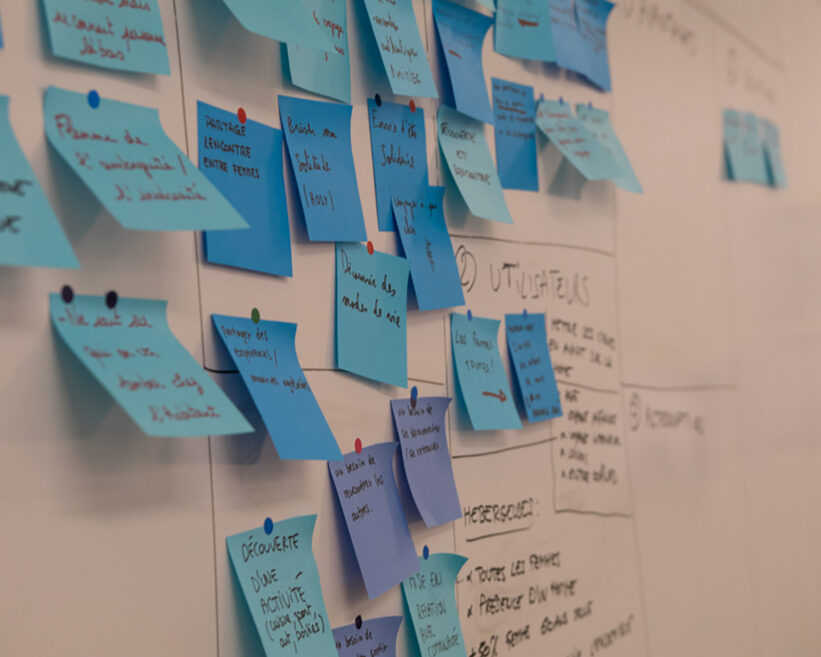 Design sprint classification de posts-it