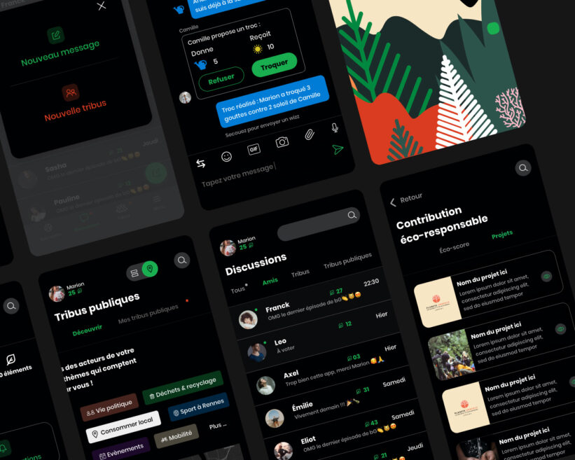 Éco-conception dark mode d'une application mobile