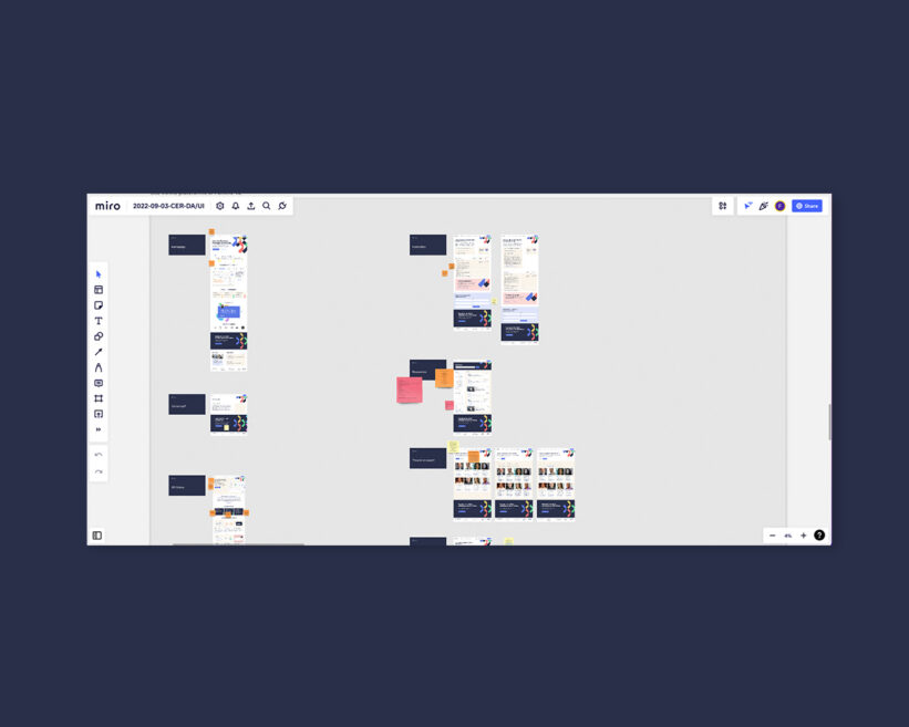 Support d'itération du sprint UI à distance sur Miro