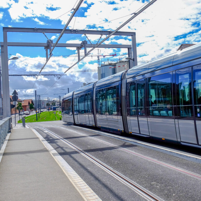 tramway vue du quai