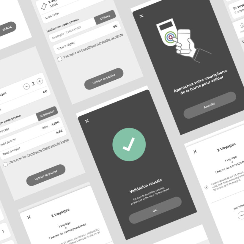 zoom sur les wireframes