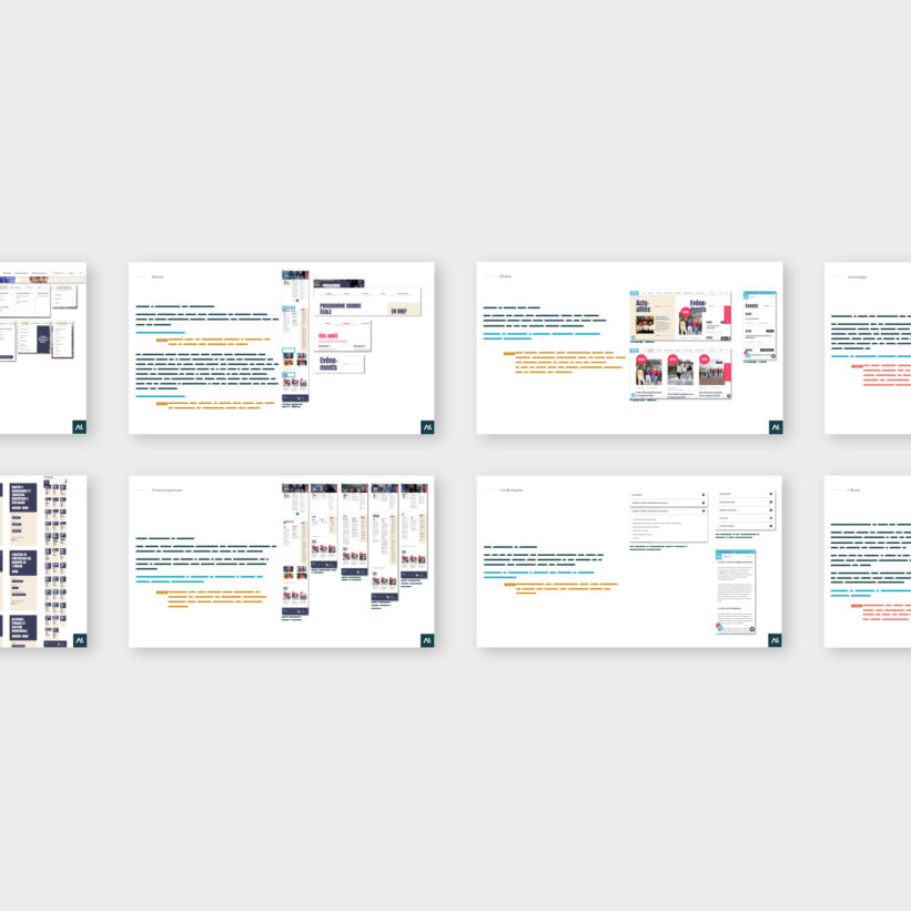 Quelques slides du rapport d'audit ergonomique réalisé pour le site de l'IPAG