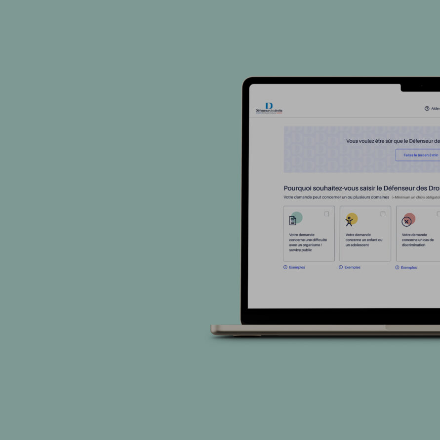 Améliorer le formulaire de saisine du Défenseur des droits