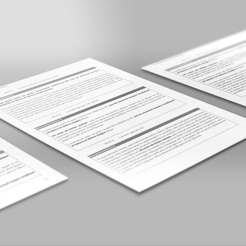 exemple de document de recommandations