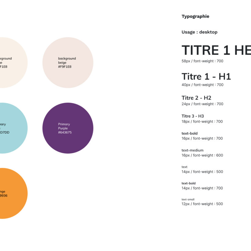 image des couleurs et de la typographie de la plateforme de recherche médicale REMEDS