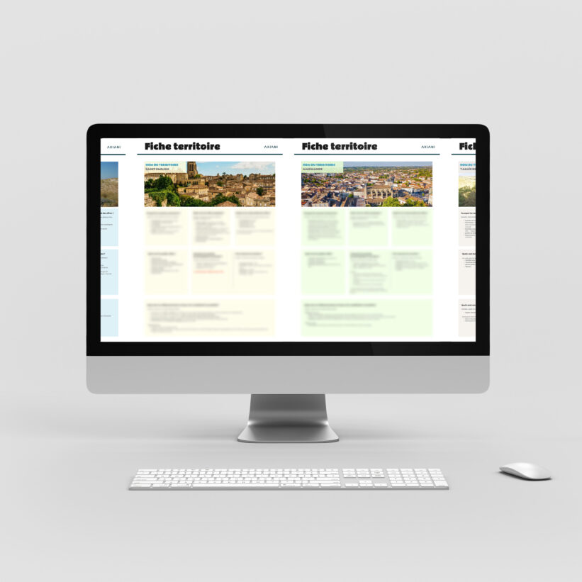 presentation d'un exemple de fiche territoire sur un écran d'ordinateur